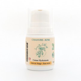 Crème Hydratante Anti-âge Chanvre-Rose Bio