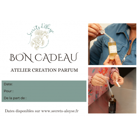 Atelier Fabrication parfum naturel