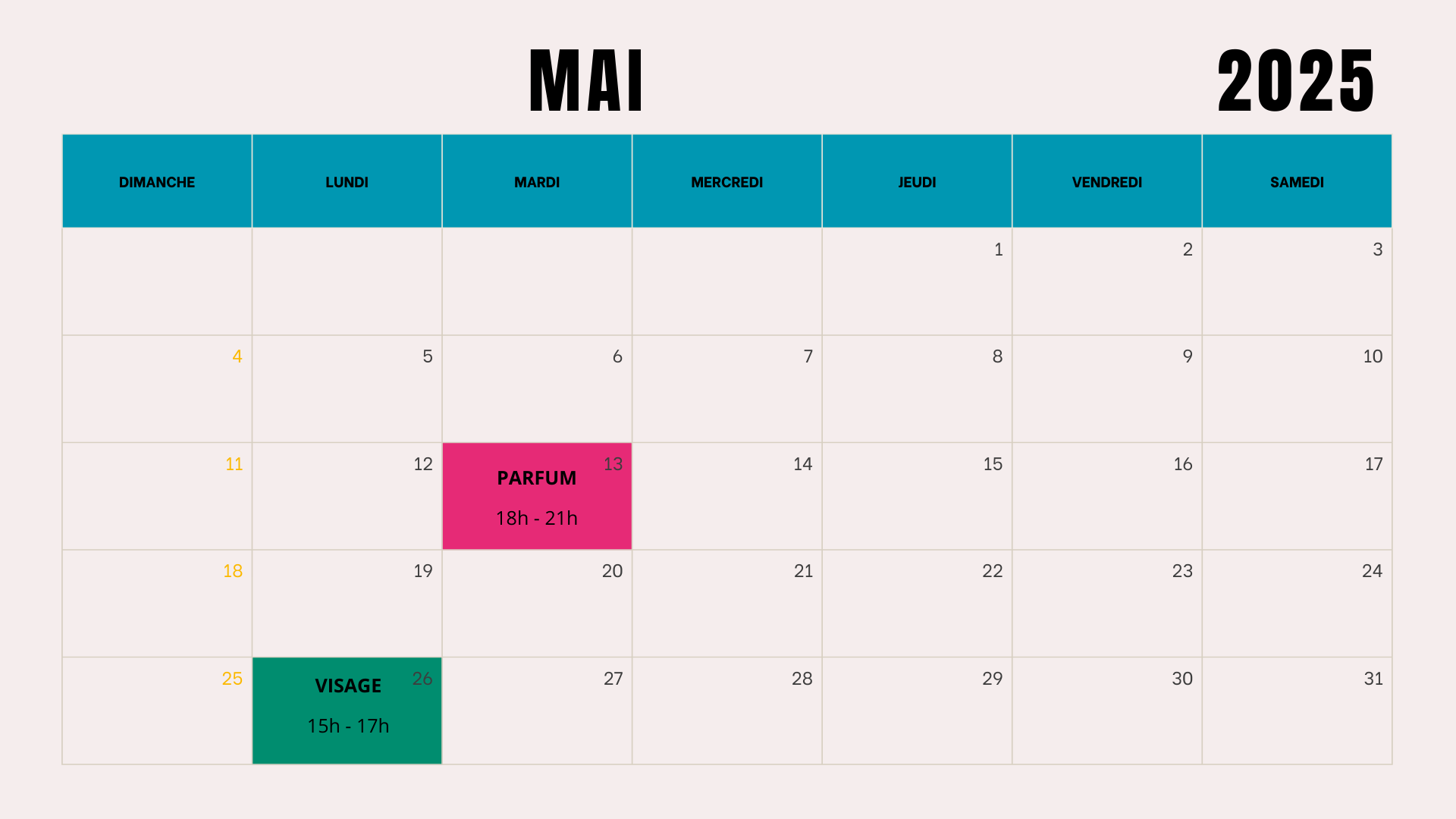 Atelier Mai 2025