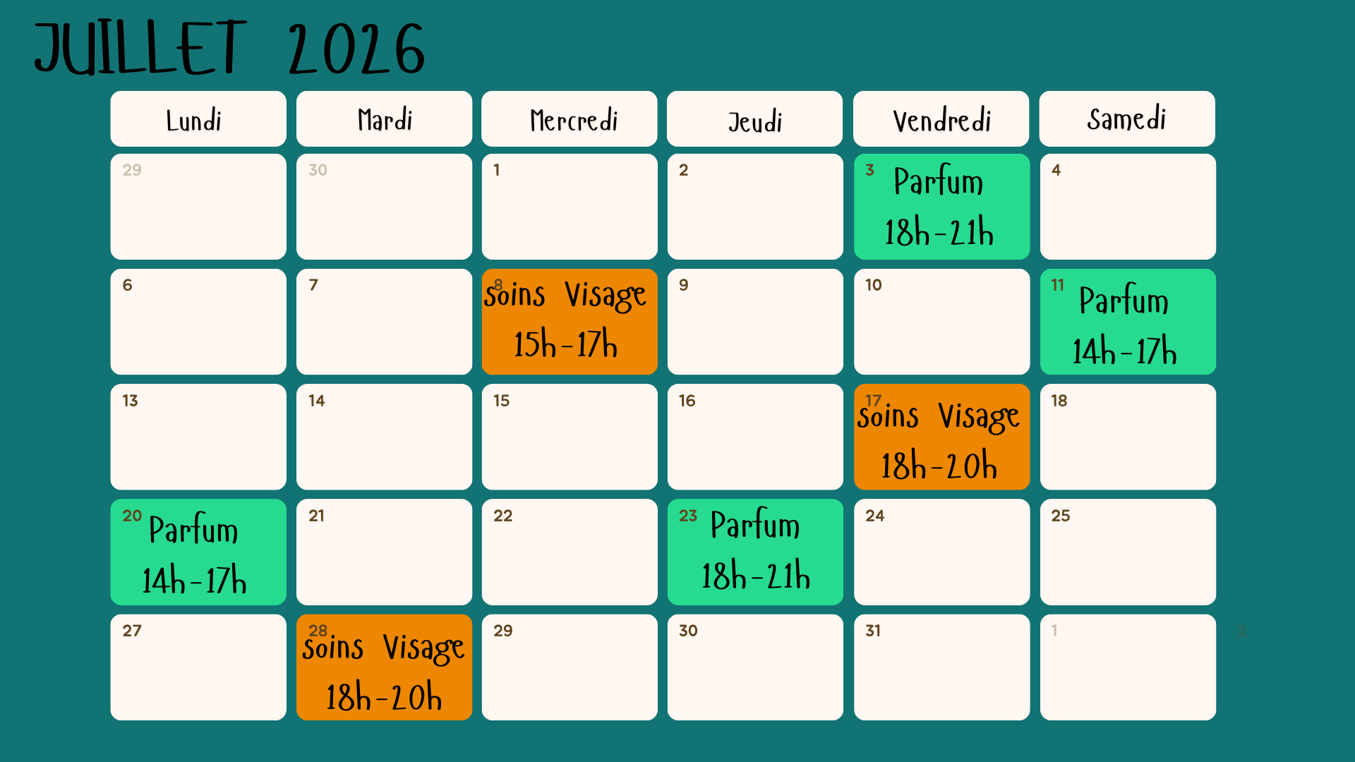 Ateliers Créatifs Juillet 2026